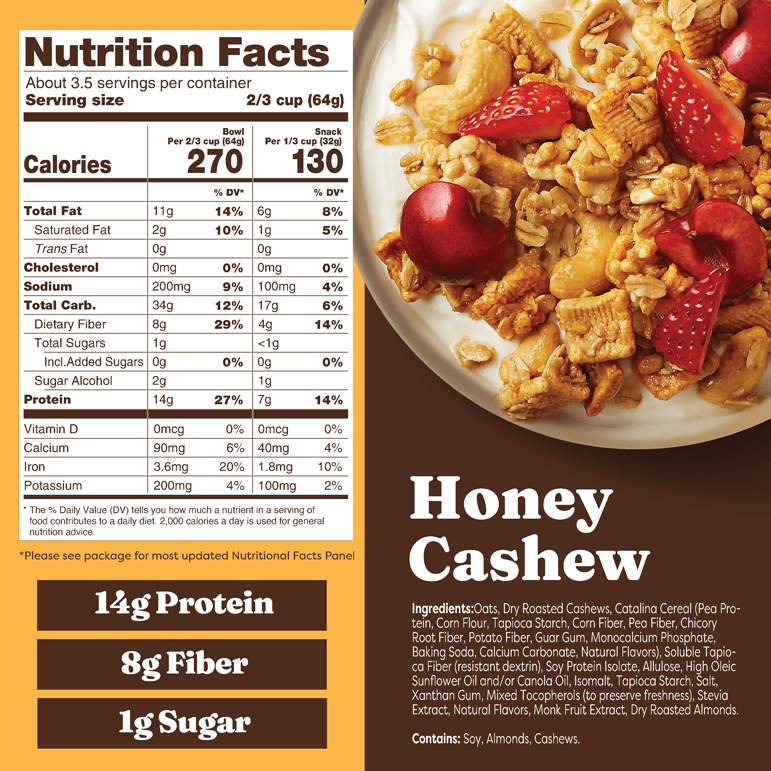 Honey Cashew Granola