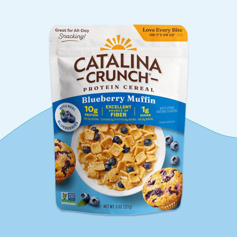 Blueberry Muffin with Blueberries Cereal - Bright Kitchen Cereal Feature